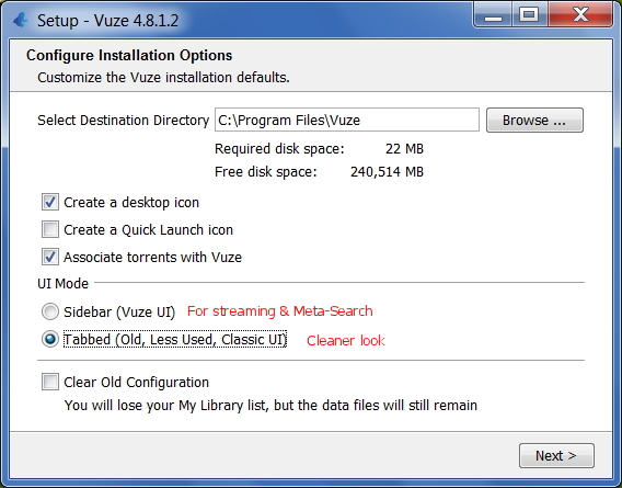 vuze-install-configuration-options-screen